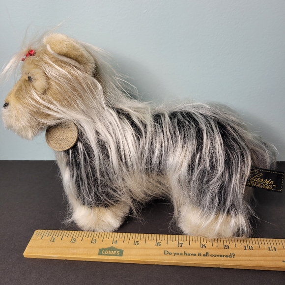 Classic Aurora Yorkie Yorkshire Terrier Dog 9" Plush Stuffed Animal 1996 A&A HTF - Picture 13 of 13